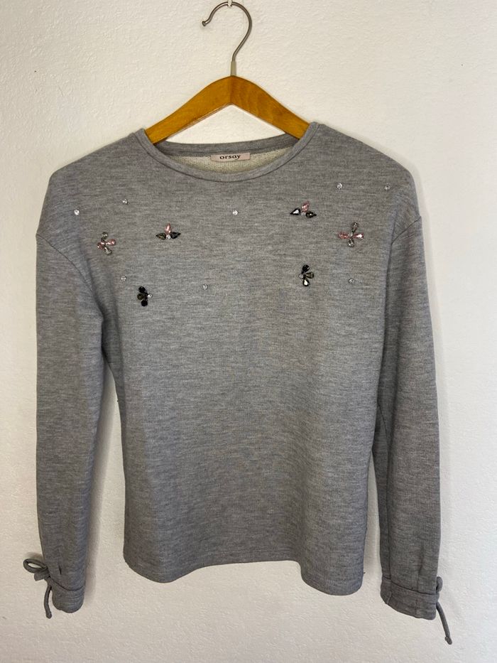 Sweat Orsay gris femme
