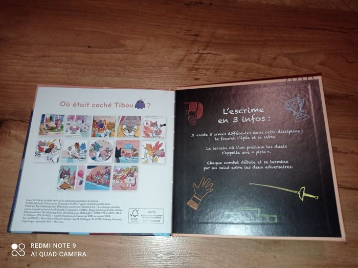 Livre album enfant Mac Do, Les épreuves d'escrime, Hachette Jeunesse NEUF - photo numéro 3