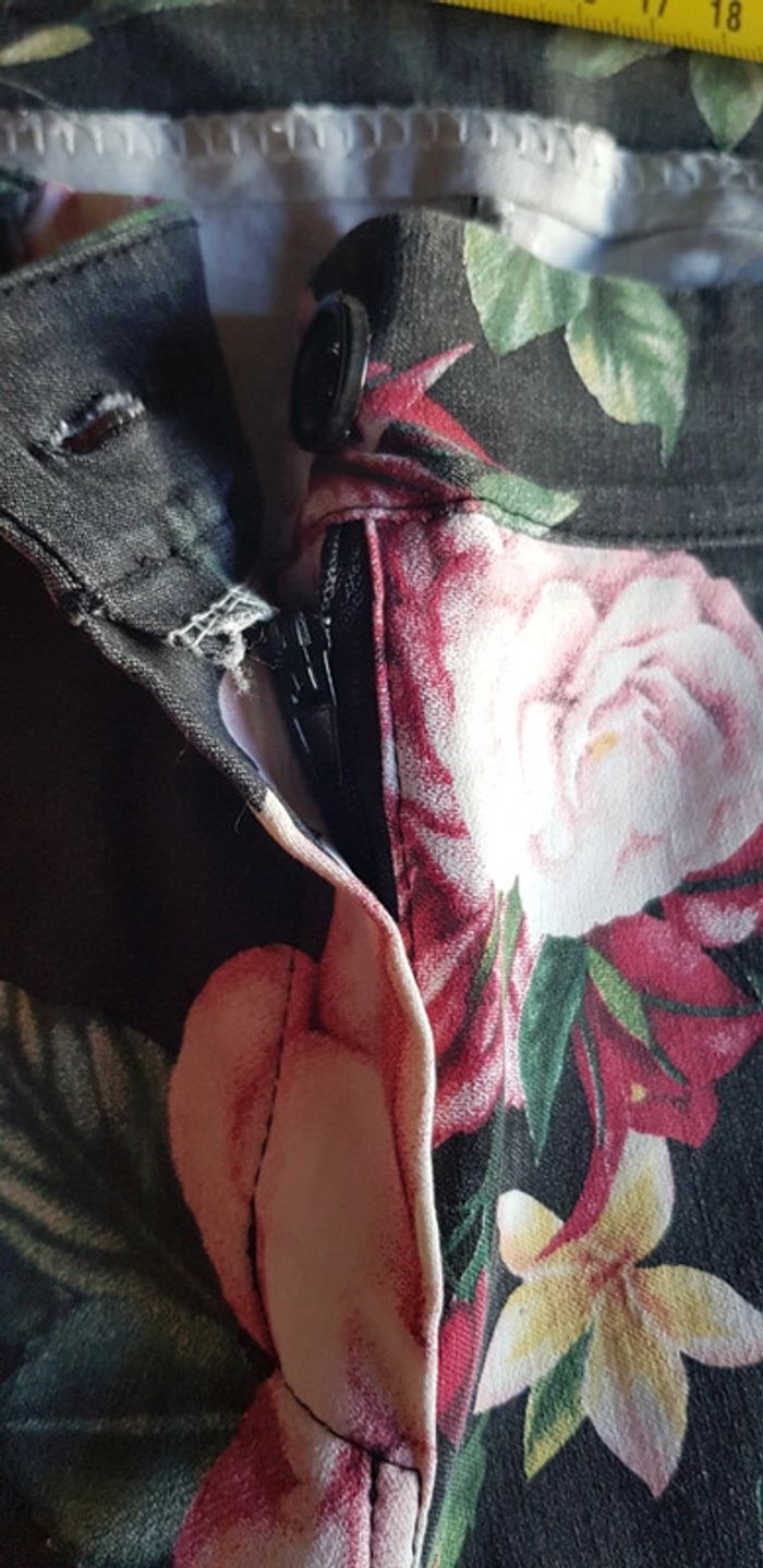 Pantalon été fleuri taille s - photo numéro 9