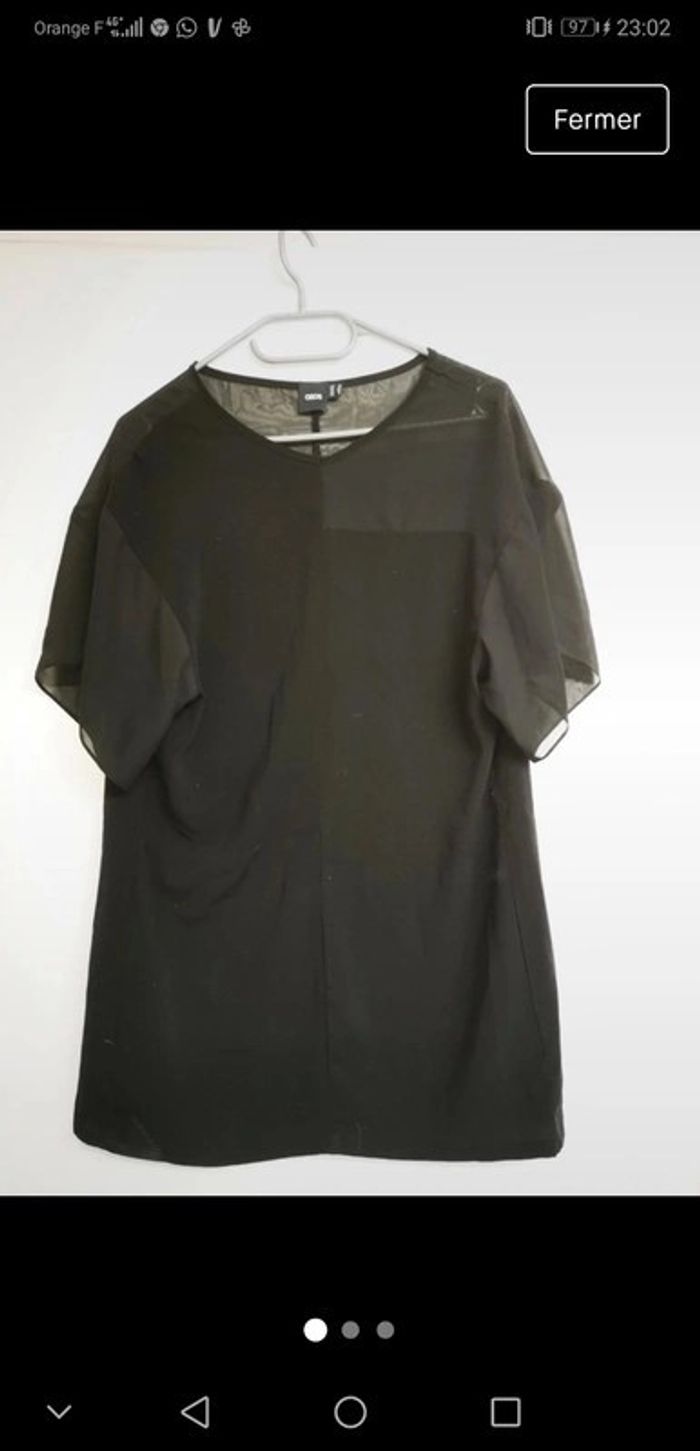 Blouse asos noir