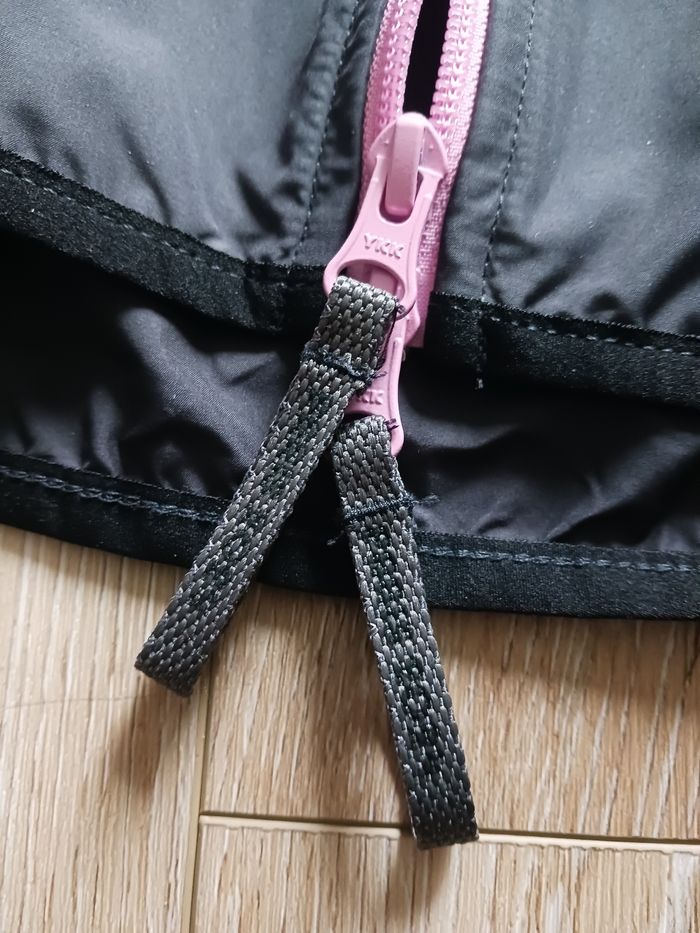 Veste coupe-vent gris foncé à double fermeture Le Coq Sportif édition Jeux Olympiques Paris 2024 taille L - photo numéro 7