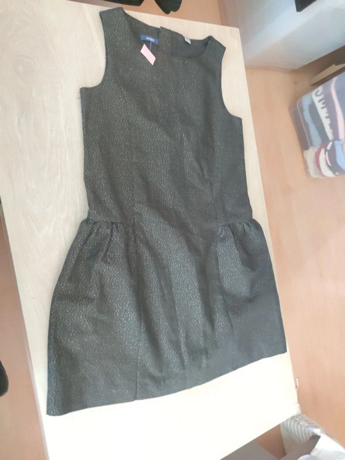 Robe noël cérémonie noir or Okaïdi 12 ans