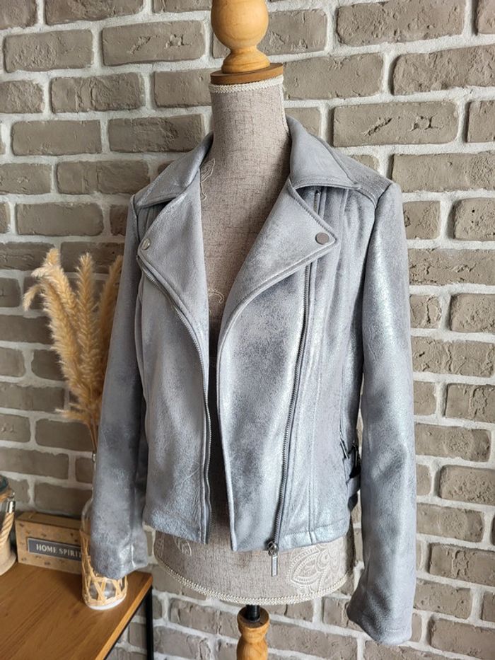 Perfecto argenté Morgan - Neuf - photo numéro 5