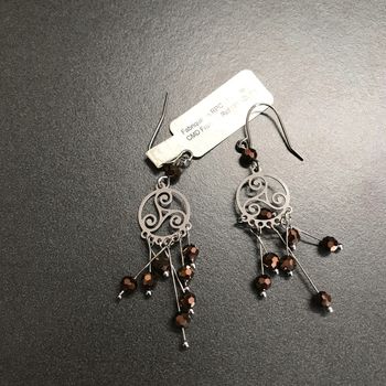 Boucles d'oreilles Rosy