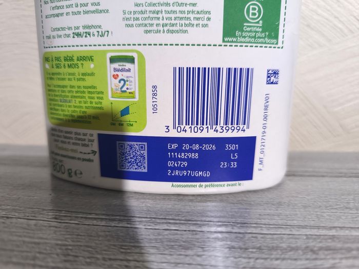 Lait bledilait - photo numéro 2