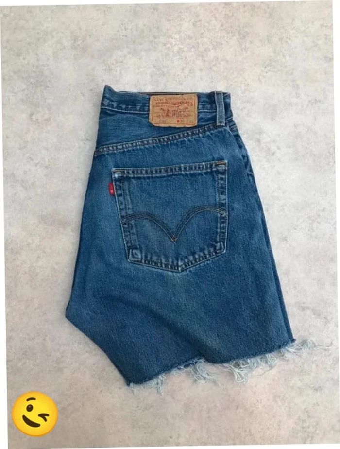 Short Levi's 501 W30 FR40 Bleu Femme Women #SHO41
