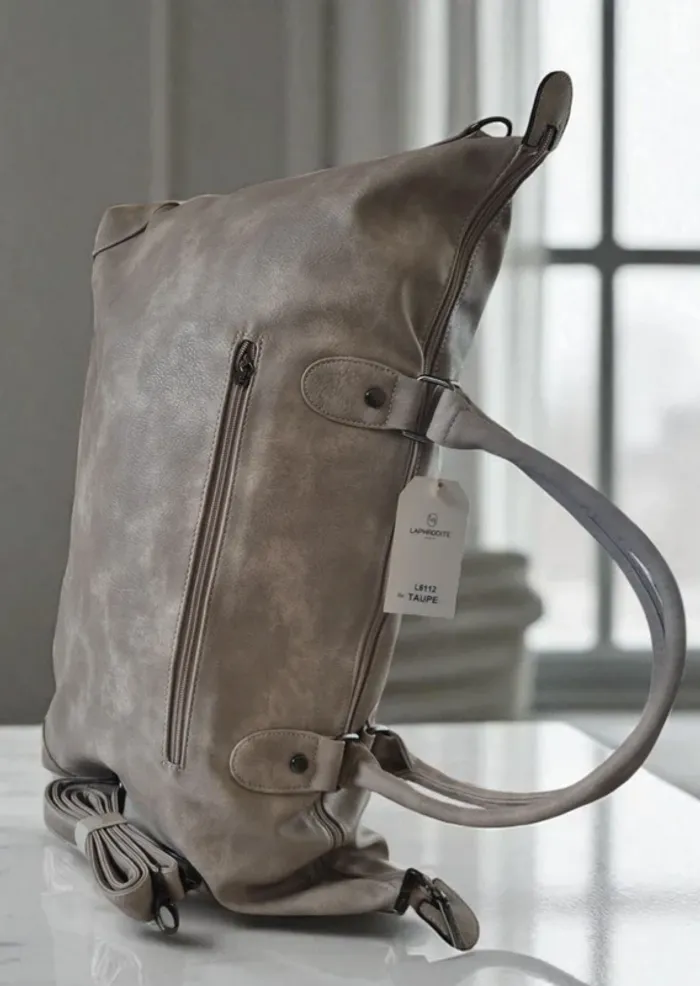 Grand sac de voyage spacieux neuf taupe - photo numéro 4