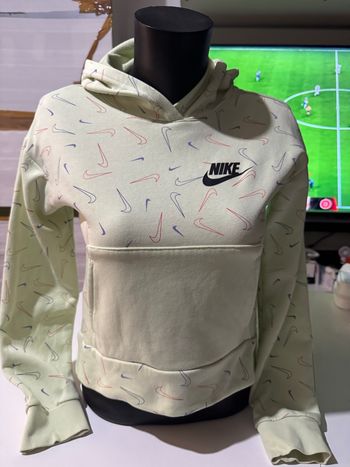 Sweet à capuche vert clair Nike taille L enfants fille