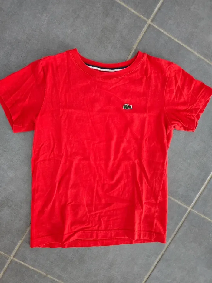 Tee shirt lacoste rouge