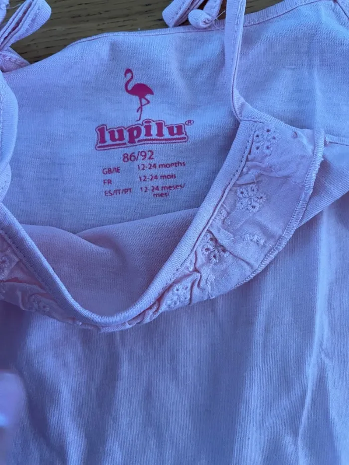 Combinaison short coton fille lupilu 12-24 mois - photo numéro 3