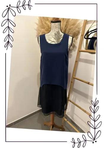 Robe fluide cop copine bleu