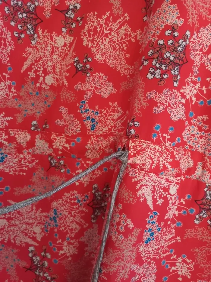Robe à fleur, rouge - photo numéro 2
