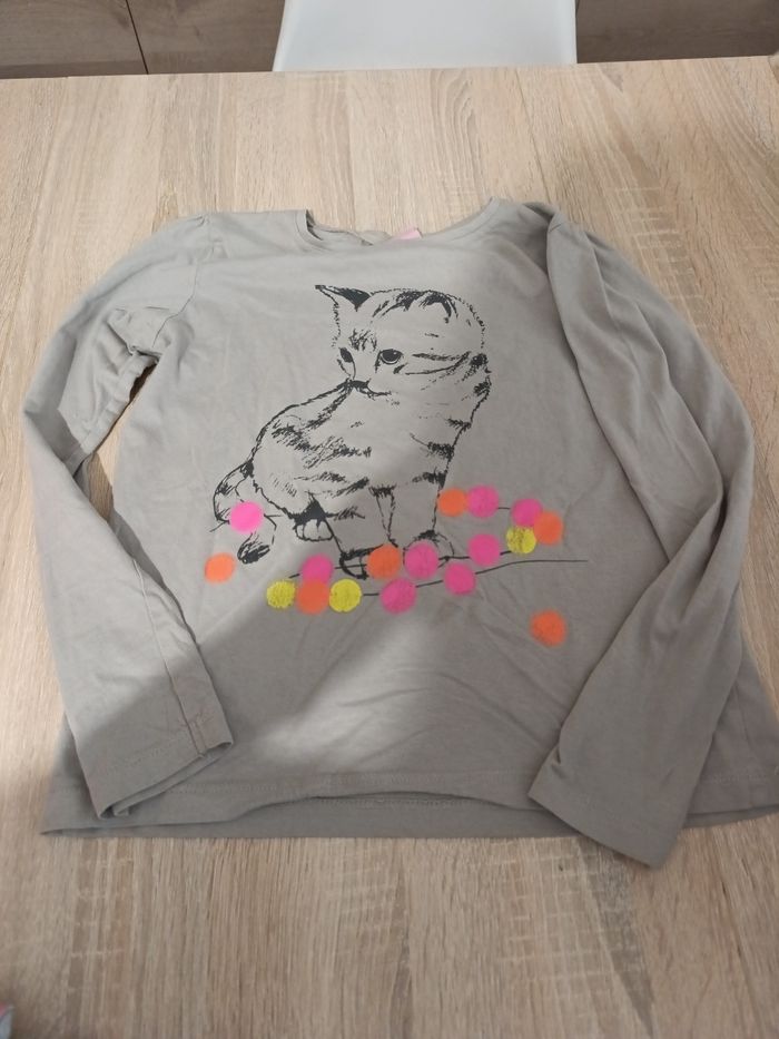 Lot t-shirt manches longues fille - photo numéro 2