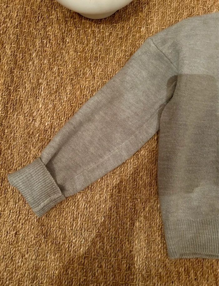 Pull col roulé gris - photo numéro 4