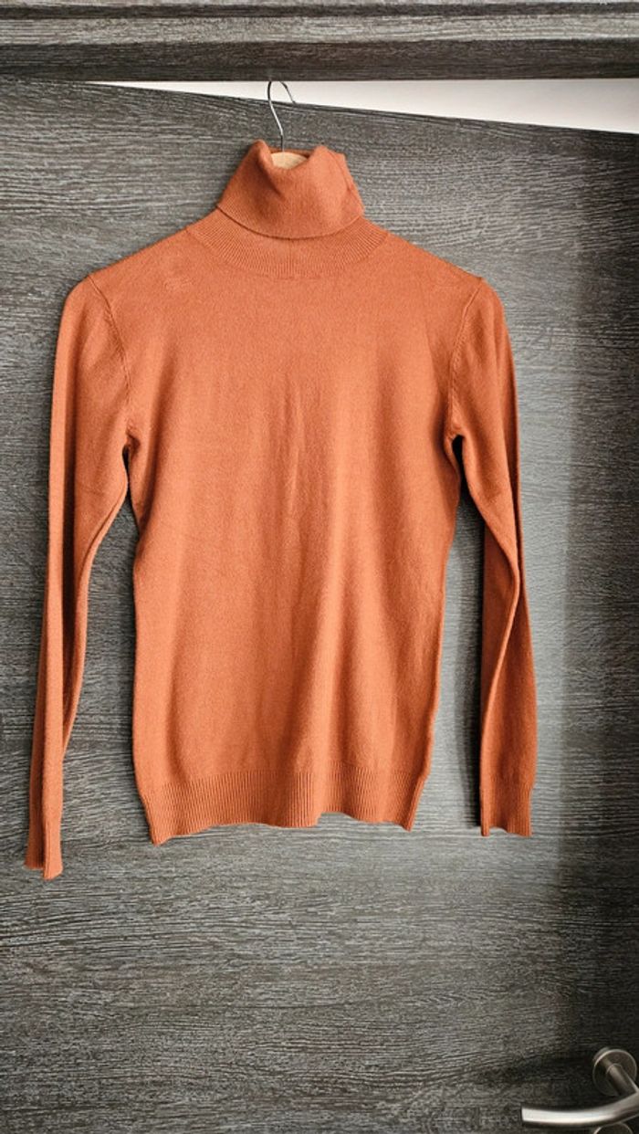 Pull femme col roulé