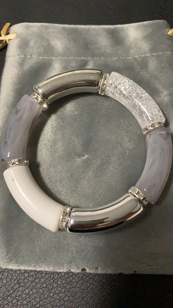 bracelet fait main femme en perle tubulaire neuf