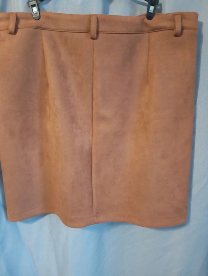 Jupe camel aspect velours 46/48 - photo numéro 2
