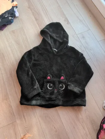 Pull chat h et m 4-6 ans