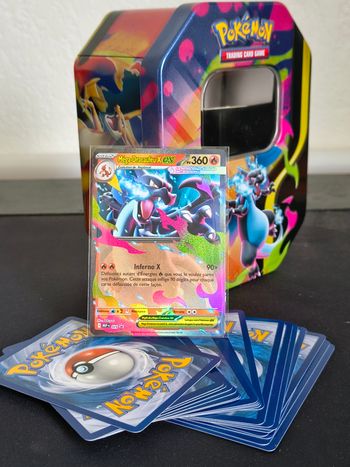Lot 20 cartes Pokémon + boite métallique