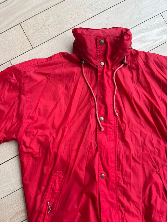 Imperméable/ coupe vent molletonné chaud rouge - photo numéro 8