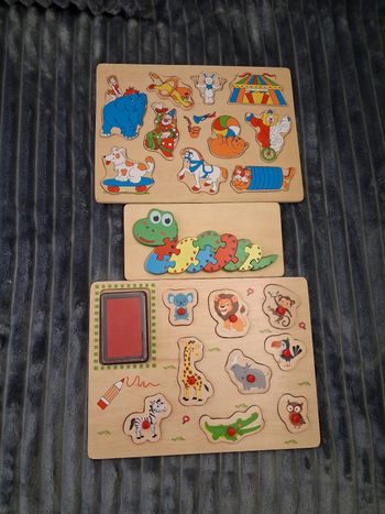 Lot de puzzles bébé sur les animaux