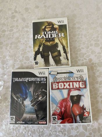 Lot de 3 jeux pour Nintendo Wii