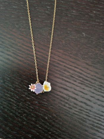 Collier plastron les nereides arum et pierre