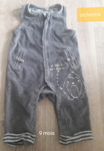 Pyjama velours orchestra 9 mois