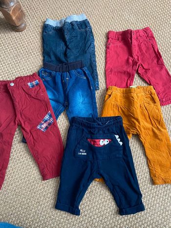Lot pantalons 9 mois