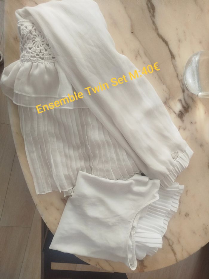 Ensemble jupe longue blouse Twin Set