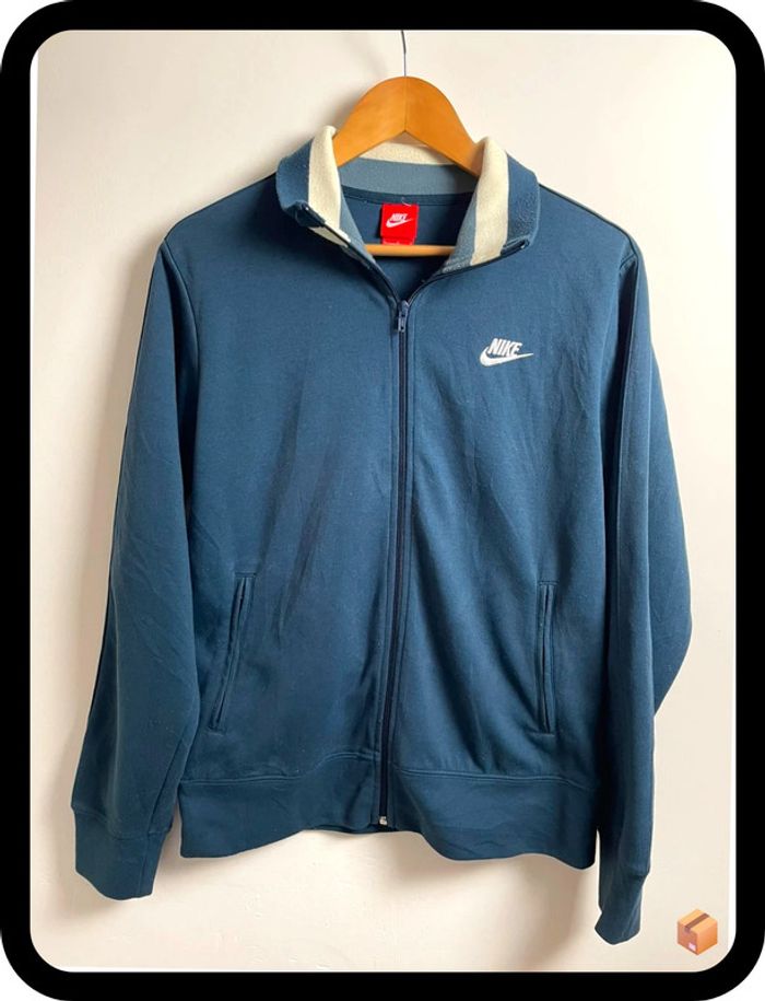 Veste Nike – Homme – Taille L – Vert/bleu foncé – Bon état