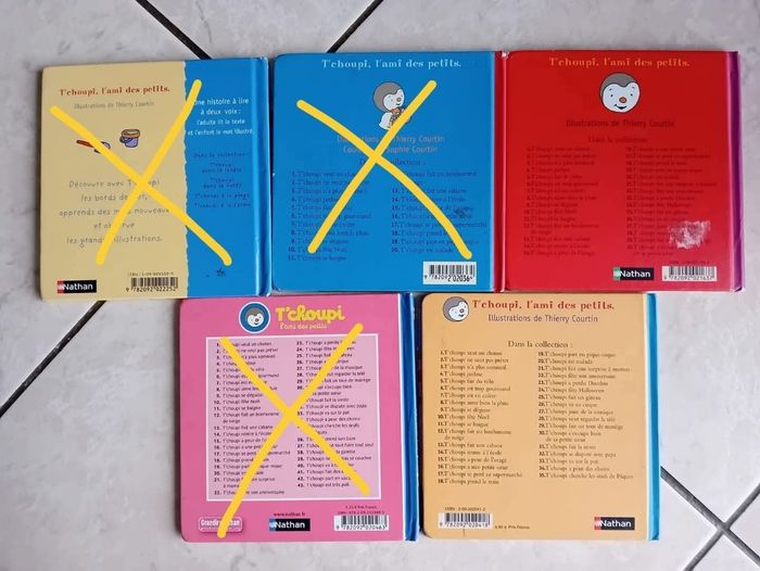 lot de 2 livres t'choupi - photo numéro 3
