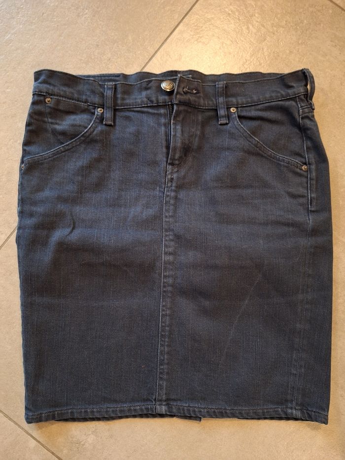 Ralph Lauren jupe en jean  bleu marine taille 38 au dessus du genou