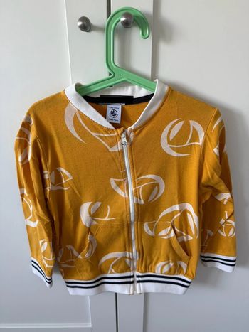 Gilet zippé petit bateau 4 ans