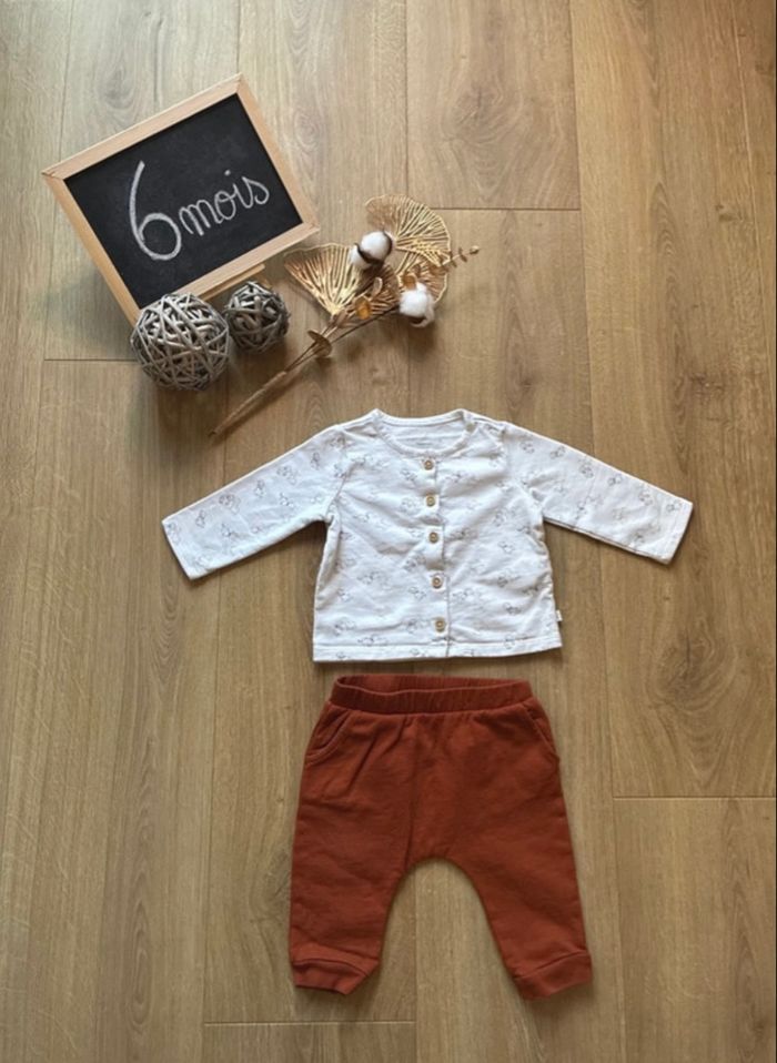 Ensemble Sergent Major 6 mois – gilet chiens + pantalon chaud