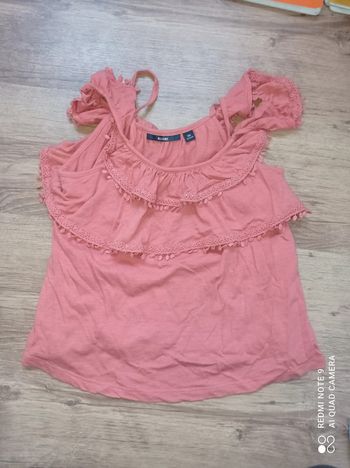 Haut fille à volants, Kiabi, Taille 10 ans NEUF