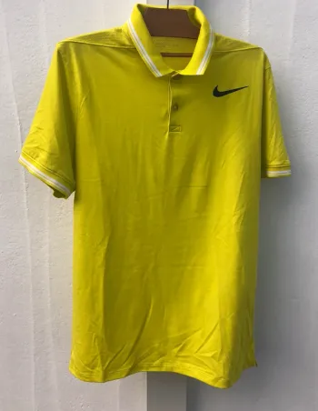 Nike Golf Dri-fit yellow polo Mens M