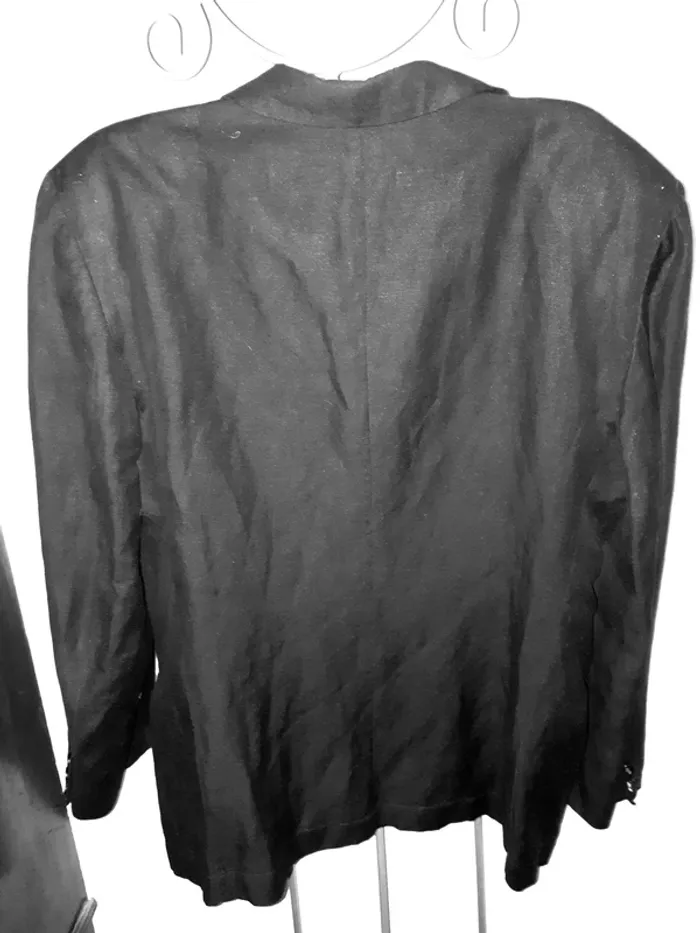 Veste lin noir 40 - photo numéro 5