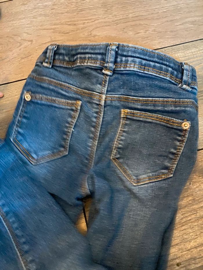 Jeans bleu marine skinny kiabi 4 ans - photo numéro 3
