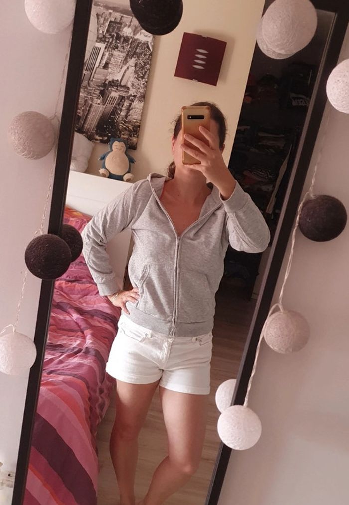 Veste survêtement grise Gémo 12 ans