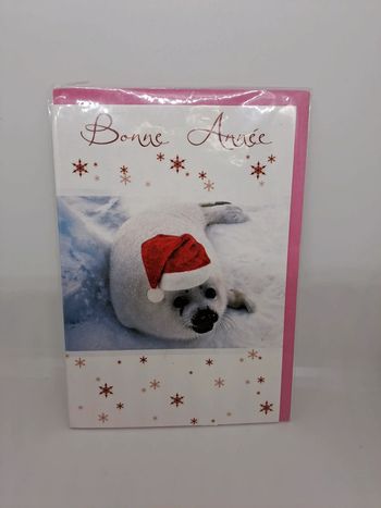 Carte postale avec son enveloppe.
11,5x17cm.
NEUVE. Phoque