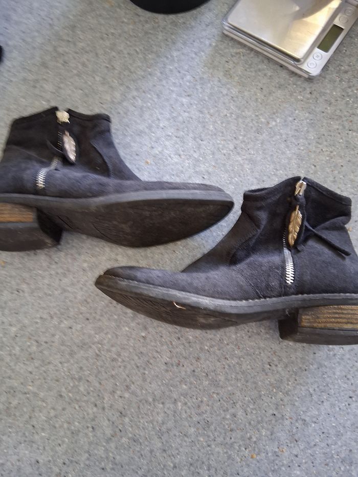 Bottines " reqins" bleu marine " P-37" - photo numéro 2