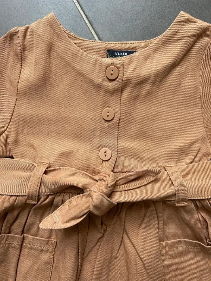 Robe manches courtes avec ceinture bébé fille Kiabi - photo numéro 3