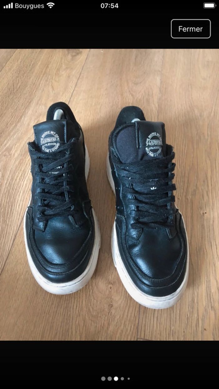 Baskets homme en cuir Adidas - photo numéro 7
