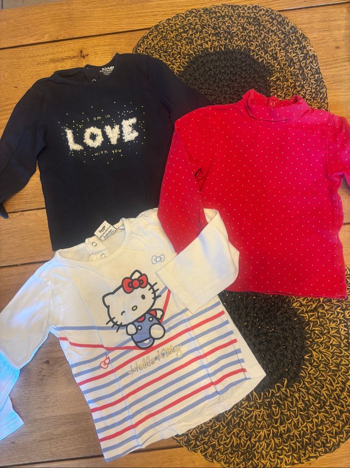 Lot 3 tee-shirts ML 18m
