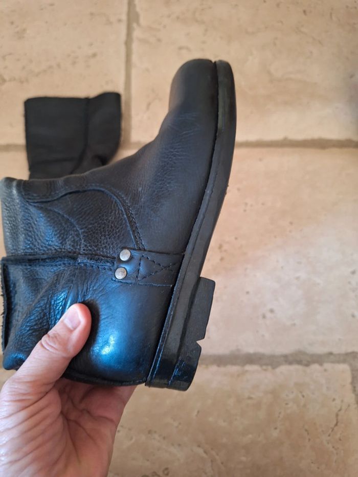 Bottes palladium en cuir grainé - photo numéro 6