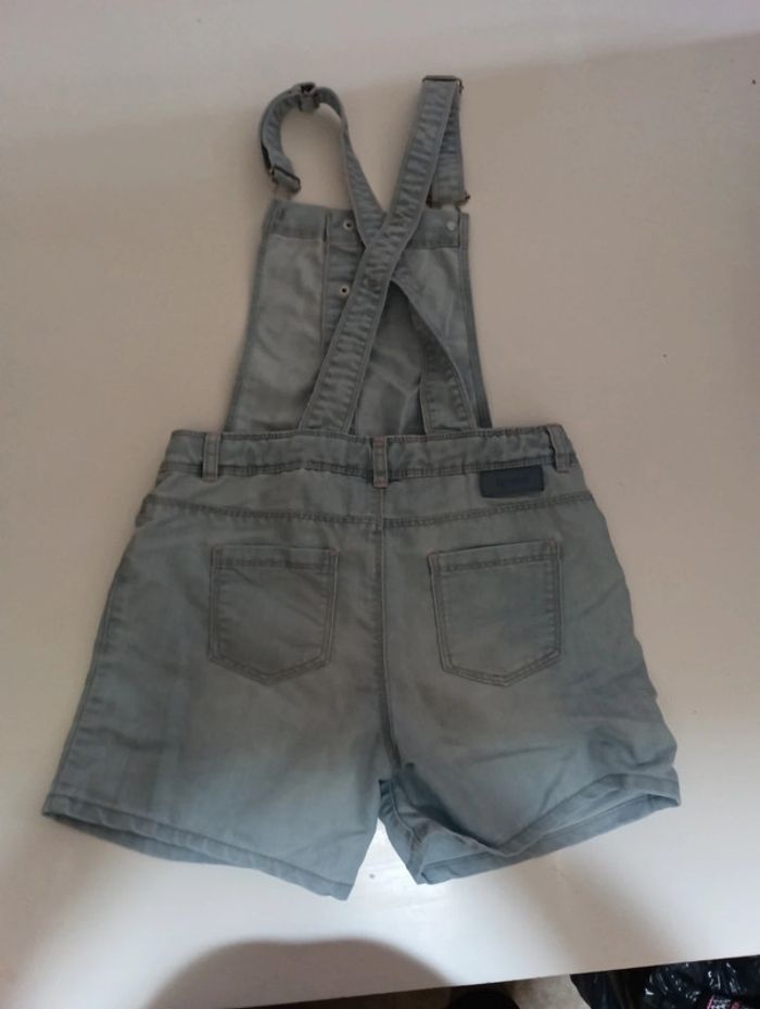 Salopette short fille Okaïdi taille 10 ans bretelles réglables - photo numéro 5