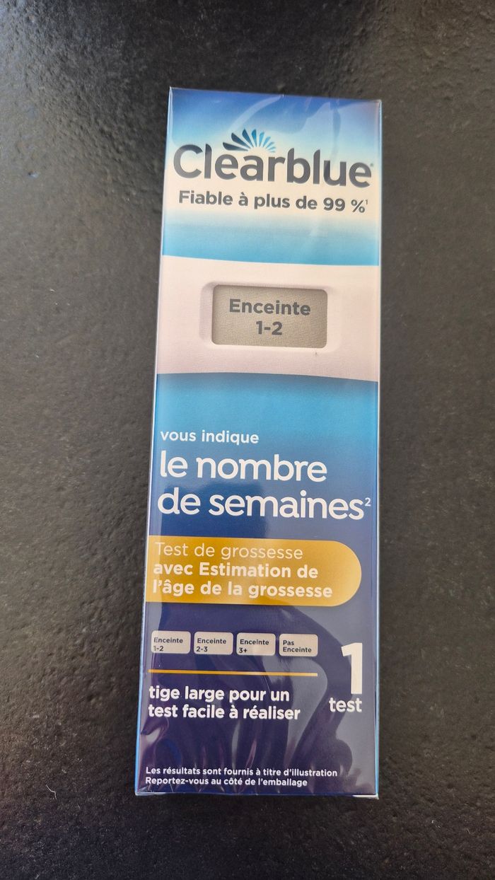 Clearblue test de grossesse digital avec estimation de l’âge - photo numéro 1