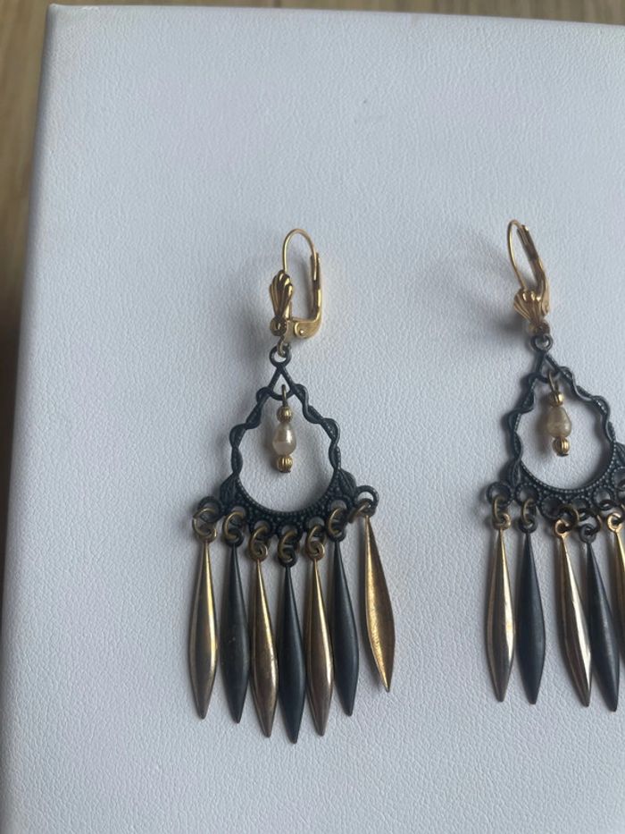 Boucles d’oreilles dormeuses anciennes - photo numéro 2