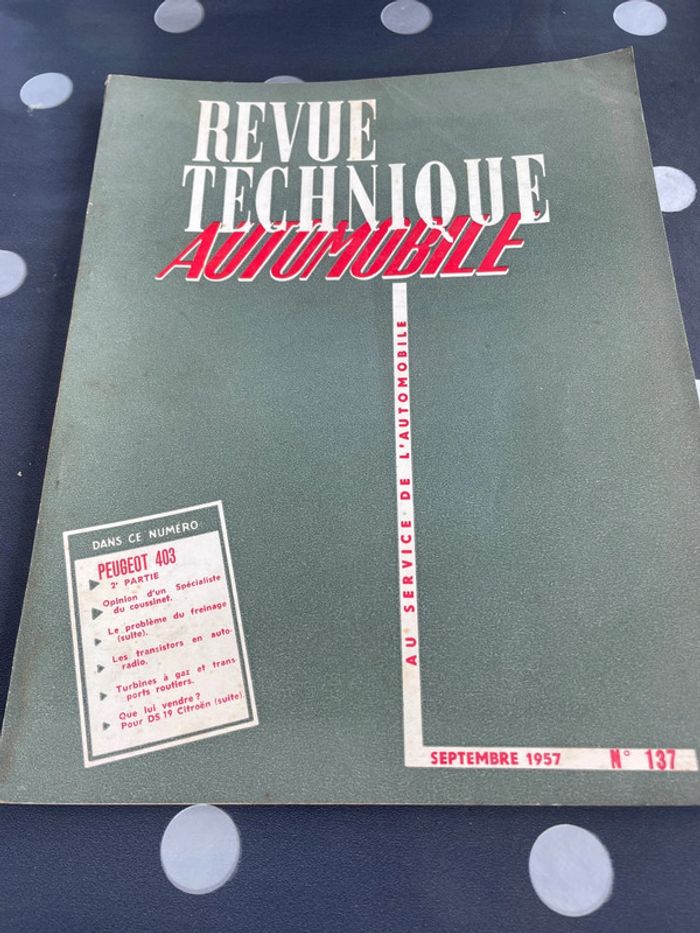 Peugeot 403 collection revue technique